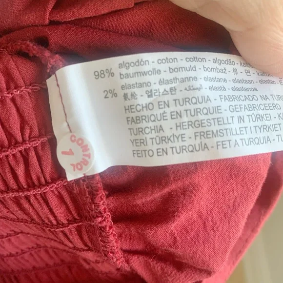 ZARA Puff Sleeve Cropped Top Red NWT XS - Picture 4 of 4